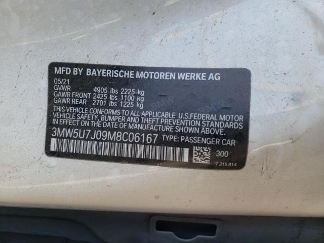 Photo 10 from auction – 2021 BMW M340I with VIN 3MW5U7J09M8C06167