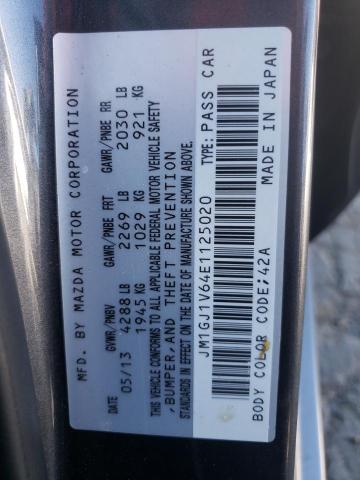 Photo 10 from auction – 2014 MAZDA 6 TOURING with VIN JM1GJ1V64E1125020