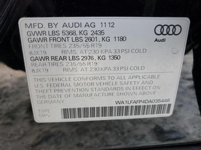 Photo 10 from auction – 2013 AUDI Q5 PREMIUM with VIN WA1LFAFP4DA035446