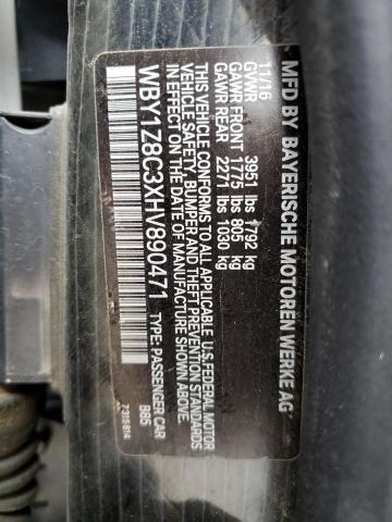 Photo 10 from auction – 2017 BMW I3 REX with VIN WBY1Z8C3XHV890471