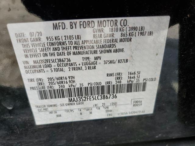 Photo 10 from auction – 2020 FORD ECOSPORT S with VIN MAJ3S2FE5LC386736