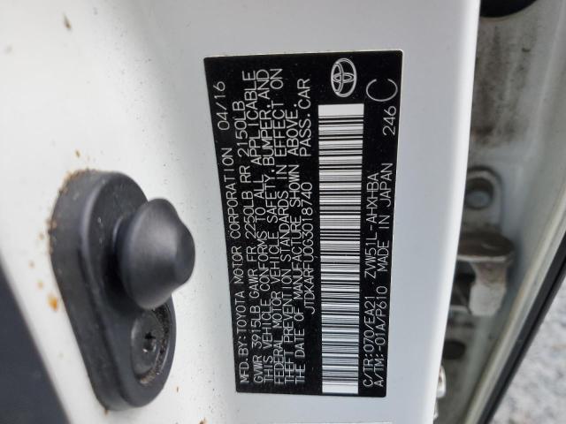 Photo 10 from auction – 2016 TOYOTA PRIUS with VIN JTDKARFU0G3018740