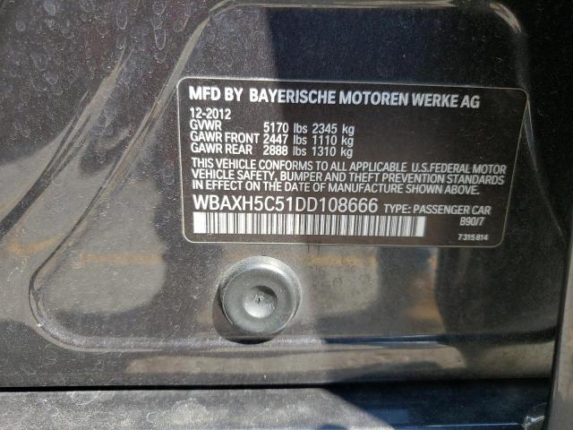 Photo 10 from auction – 2013 BMW 528 XI with VIN WBAXH5C51DD108666