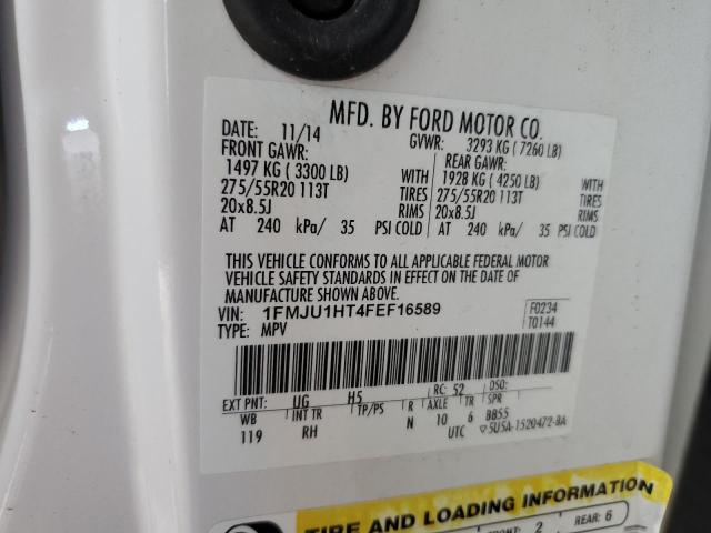 Photo 10 from auction – 2015 FORD EXPEDITION with VIN 1FMJU1HT4FEF16589