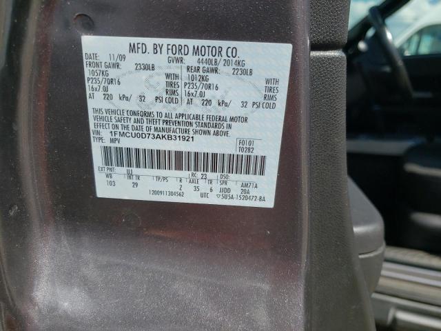 Photo 10 from auction – 2010 FORD ESCAPE with VIN 1FMCU0D73AKB31921