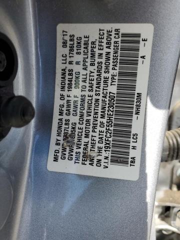 Photo 10 from auction – 2017 HONDA CIVIC LX with VIN 19XFC2F55HE230507