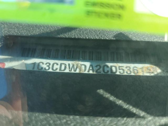 Photo 10 from auction – 2012 DODGE CALIBER with VIN 1C3CDWDA2CD536148
