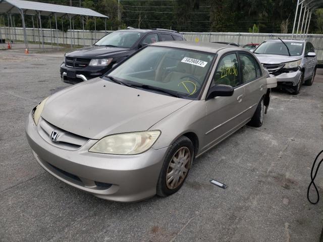Photo 2 from auction – 2004 HONDA CIVIC LX with VIN 2HGES16534H566262