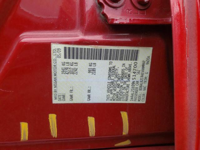 Photo 10 from auction – 2009 NISSAN ALTIMA 2.5 with VIN 1N4AL21E09N514700
