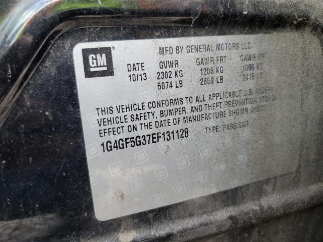 Photo 10 from auction – 2014 BUICK LACROSSE T with VIN 1G4GF5G37EF131128