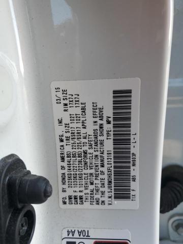 Photo 10 from auction – 2015 HONDA CR-V EX with VIN 5J6RM3H5XFL013191