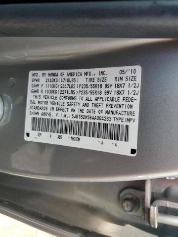 Photo 10 from auction – 2010 ACURA RDX TECHNO with VIN 5J8TB2H56AA004263