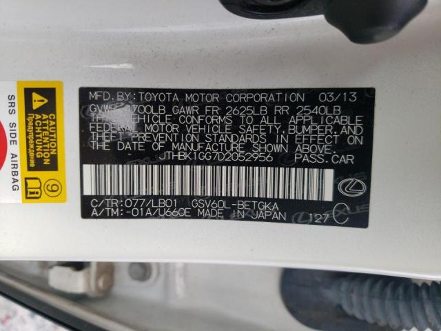 Photo 10 from auction – 2013 LEXUS ES 350 with VIN JTHBK1GG7D2052956