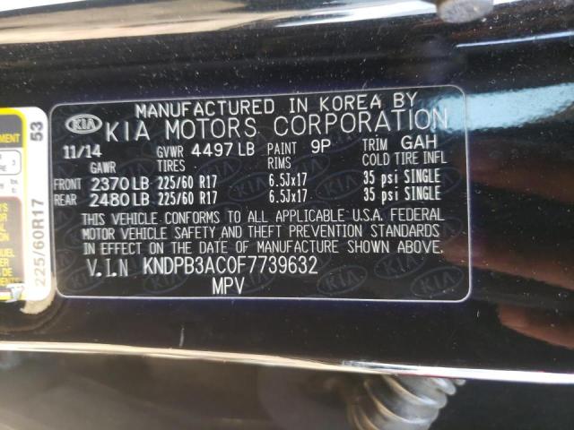 Photo 10 from auction – 2015 KIA SPORTAGE L with VIN KNDPB3AC0F7739632