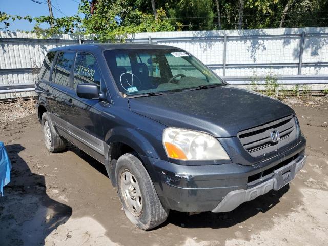 HONDA PILOT LX 2004 with VIN 2HKYF18174H598889 - Photo from auction