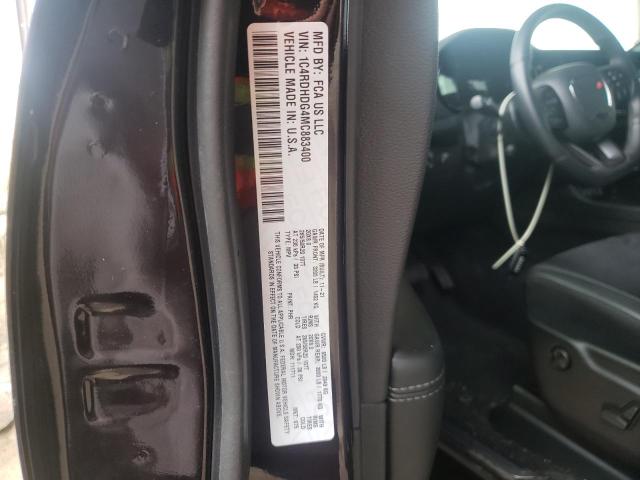Photo 10 from auction – 2021 DODGE DURANGO GT with VIN 1C4RDHDG4MC883400