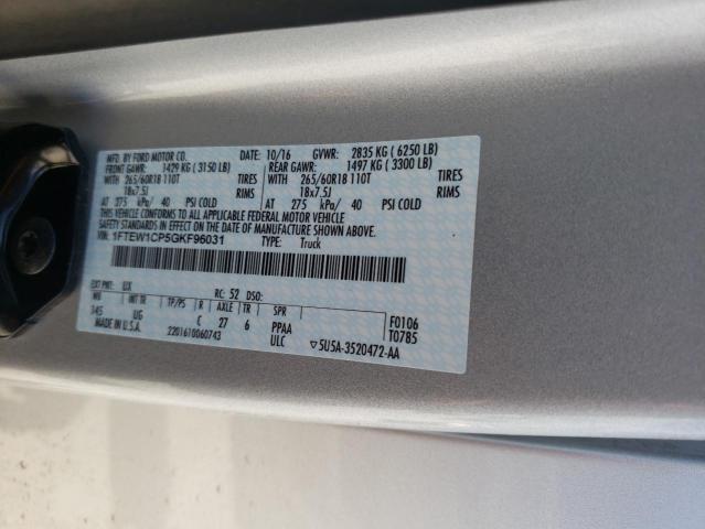 Photo 10 from auction – 2016 FORD F150 SUPER with VIN 1FTEW1CP5GKF96031