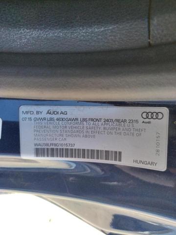 Photo 10 from auction – 2016 AUDI A3 PREMIUM with VIN WAU38LFF8G1015737