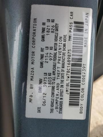 Photo 10 from auction – 2012 MAZDA 3 I with VIN JM1BL1W78C1689875