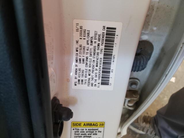 Photo 10 from auction – 2015 HONDA ACCORD EXL with VIN 1HGCR2F82FA180808