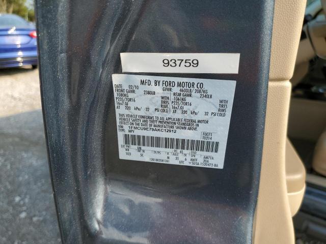 Photo 10 from auction – 2010 FORD ESCAPE LIM with VIN 1FMCU9E79AKC12912