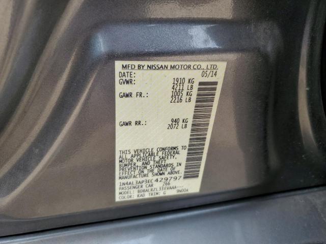 Photo 10 from auction – 2014 NISSAN ALTIMA 2.5 with VIN 1N4AL3AP3EC429797