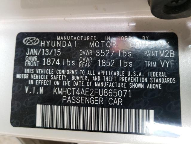 Photo 10 from auction – 2015 HYUNDAI ACCENT GLS with VIN KMHCT4AE2FU865071