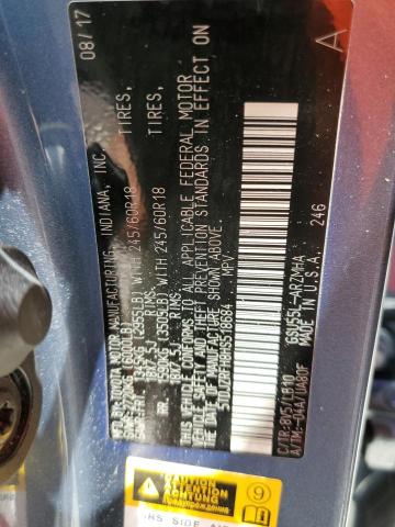 Photo 10 from auction – 2017 TOYOTA HIGHLANDER with VIN 5TDJZRFH8HS518684