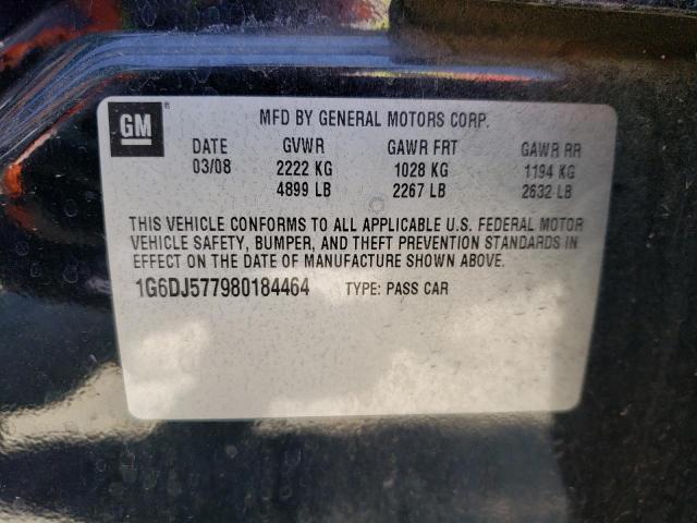 Photo 10 from auction – 2008 CADILLAC CTS with VIN 1G6DJ577980184464