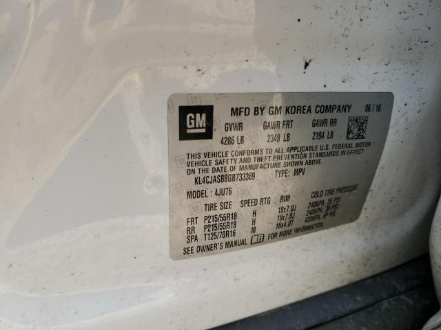 Photo 10 from auction – 2016 BUICK ENCORE with VIN KL4CJASB8GB733369