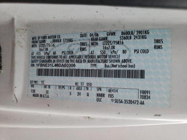 Photo 10 from auction – 2006 FORD ECONOLINE with VIN 1FBNE31L46DA60306