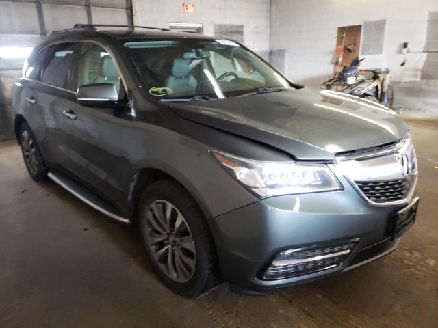 ACURA MDX TECHNO 2014 with VIN 5FRYD4H44EB014013 - Photo from auction