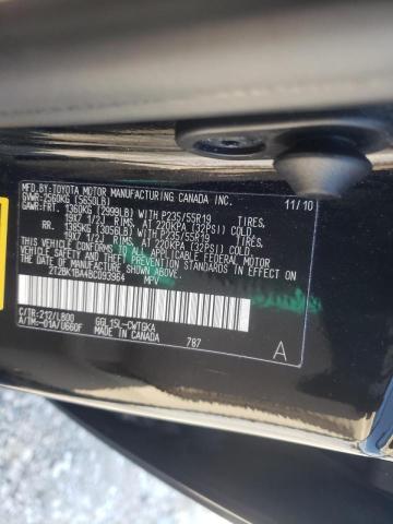 Photo 10 from auction – 2011 LEXUS RX 350 with VIN 2T2BK1BA4BC093964