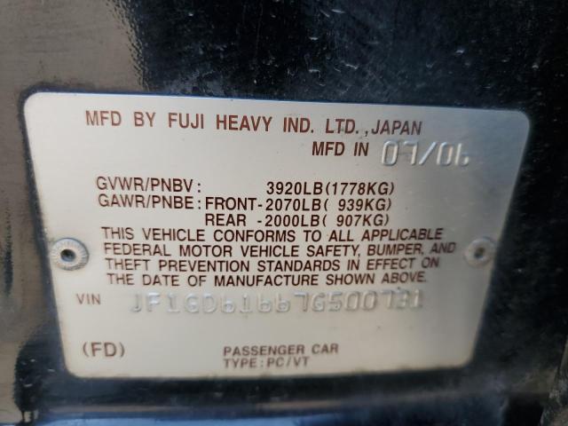 Photo 10 from auction – 2007 SUBARU IMPREZA 2. with VIN JF1GD61667G500731