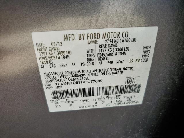 Photo 10 from auction – 2013 FORD EXPLORER X with VIN 1FM5K7D88DGC77609
