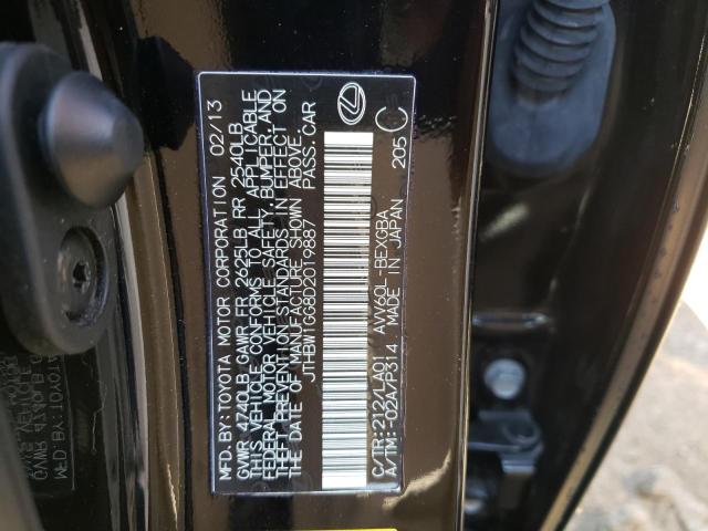 Photo 10 from auction – 2013 LEXUS ES 300H with VIN JTHBW1GG8D2019887