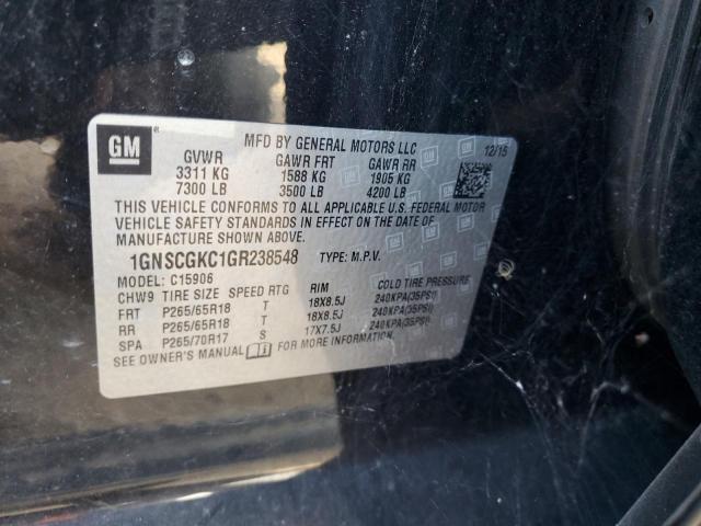 Photo 10 from auction – 2016 CHEVROLET SUBURBAN C with VIN 1GNSCGKC1GR238548