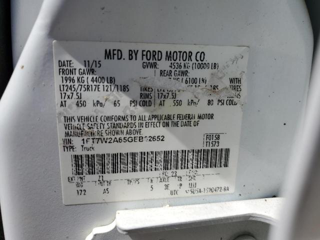 Photo 10 from auction – 2016 FORD F250 SUPER with VIN 1FT7W2A65GEB62652