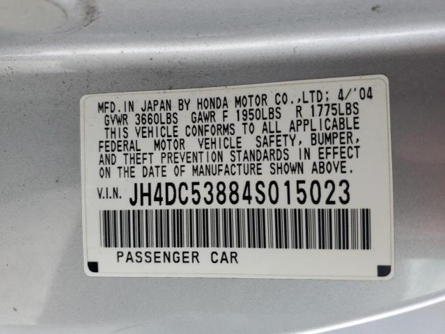 Photo 10 from auction – 2004 ACURA RSX with VIN JH4DC53884S015023