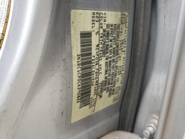 Photo 10 from auction – 2012 NISSAN VERSA S with VIN 3N1BC1CP0CK290822