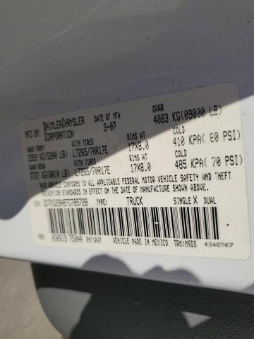 Photo 10 from auction – 2007 DODGE RAM 2500 with VIN 3D7KS29A87G785728