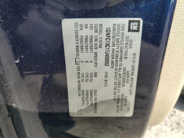 Photo 10 from auction – 2007 CHEVROLET TAHOE C150 with VIN 1GNFC13C17J400562