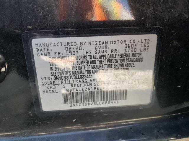 Photo 10 from auction – 2020 NISSAN VERSA S with VIN 3N1CN8DV3LL882441