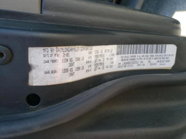Photo 10 from auction – 2001 JEEP GRAND CHER with VIN 1J4GX48S21C637313
