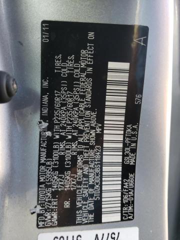 Photo 10 from auction – 2011 TOYOTA SIENNA with VIN 5TDZK3DC3BS118423