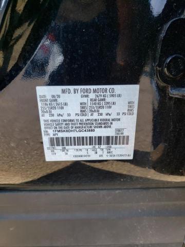 Photo 10 from auction – 2020 FORD EXPLORER X with VIN 1FMSK8DH7LGC43880