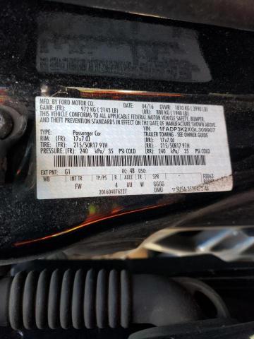 Photo 10 from auction – 2016 FORD FOCUS SE with VIN 1FADP3K2XGL309907