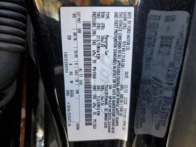 Photo 10 from auction – 2013 FORD FOCUS SE with VIN 1FADP3K23DL224449