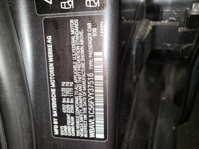 Photo 10 from auction – 2015 BMW X1 XDRIVE2 with VIN WBAVL1C56FVY37516