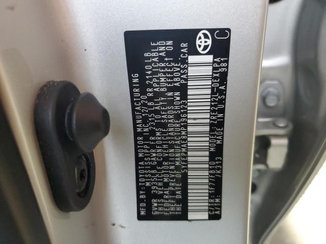 Photo 10 from auction – 2021 TOYOTA COROLLA LE with VIN 5YFEPMAE8MP196123